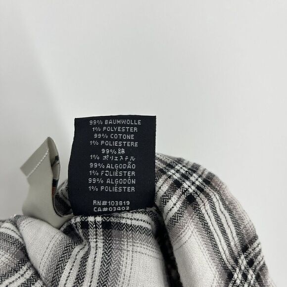 Harley Davidson Shirt Size Small Womens Black Plaid Snap Short Sleeve Rhinestone - Picture 7 of 7